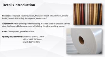 White Decorative Lamination PVC Film